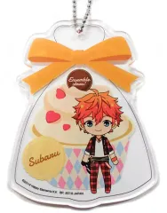 【中古】キーホルダー・マスコット(キャラクター) 明星スバル アクリルキーホルダー 「アミューズメント一番カフェ あんさんぶるスターズ! ～お菓子パーティー♪～vol.1」 ドリンク注文特典