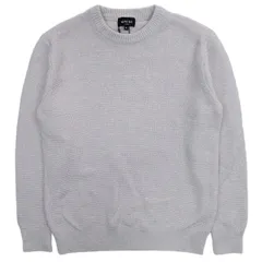 メンズビギ MEN'S BIGI モール ガーター ニット セーター クルーネック 長袖 7G 引き揃え トップス サイズ2 ホワイト 白 メンズのサムネイル