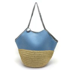 【極美品】 ステラマッカートニー　ファラベラ　かご　ラフィア　トート Amazon | [ステラマッカートニー]トートバッグ ファラベラ M