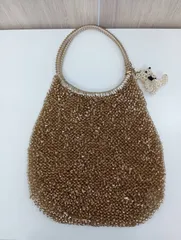 【中古品】 ANTEPRIMAアンテプリマ チャーム付き ハンドバッグ ワイヤーバッグ ゴールド系 トートバッグ 肩掛け 手提げ かばんバッグ 現状品