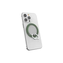 新品 オークス AAUXX iRing Mag ネオジム磁石 マグネット式 着脱 ワイヤレス充電 MagSafe対応 スマホリング スタンド UMS-IR15MGAG アルパイングリーン