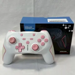 【✨ホワイト×ピンク✨】SW-031/無線Bluetoothコントローラー/ジャンク/箱あり/No.878