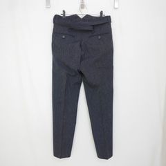 21AW visvim ビズビム HAKAMA PANTS SANTOME メンズ ボトム ストライプ ハカマ パンツ ウール混 NAVY 1 0121205008018
