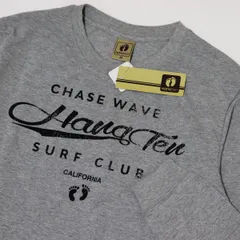 ★ハンテン HANGTEN 新品 メンズ ビッグロゴ カジュア  長袖 シャツ トップス 灰 グレー Lサイズ [SO531-NE3-L] 一 三 弐★QWER★