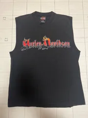 ﾘ2505-③-4223 Harley Davidson ハーレーダビッドソン　ノースリーブ
