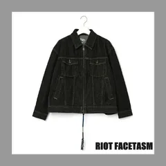 RIOT facetasm カバーオール ジャケット ブルゾン S ブラック 黒 2025年最新】RIOT FACETASM ジャケット・アウターの人気アイテム