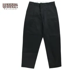 【新品】 UNIVERSAL OVERALL ユニバーサルオーバーオール TUCK TAPERED メンズ ブラック 28-34 PT-05 パンツ
