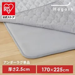 【公式】ラグ 下敷き 3畳用 パッド カーペット 滑り止め 厚手 高反発 防ダニ アイリスオーヤマ Hagash 約170×225cm アンダーラグ HAGU25-1824 *のサムネイル