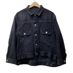 sacai デニム　ジャケット　コート　カーキ　トップス　24 sacai 美品 21SS サカイ デニムドッキング ブルゾン ジャケット