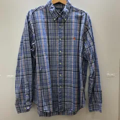 90's Polo by Ralph Lauren/９０年代 ポロバイラルフローレン 長袖シャツ ボタンダウンシャツ ポニー ビンテージ オールド 90’s ホンコン製 メンズ XL ブルー/その他