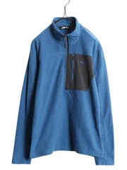 【お得なクーポン配布中!】 ノースフェイス TECH 100 フリース 長袖 Tシャツ メンズ S / The North face アウトドア ハイネック ロンT インナー ツートン 胸ポケット