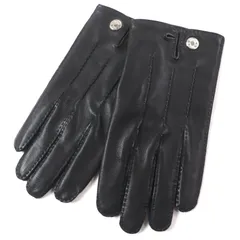エルメス カシミヤ セリエ S グローブ　手袋 　ネイビー glove4.jpg