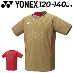 ヨネックス ジュニア ゲームシャツ 半袖 YONEX 120cm 130cm 140cm 子ども用 バドミントンウェア ベリークール 涼感 UVカット 吸汗速乾 テニス ソフトテニス 半袖シャツ Tシャツ 子供服 日本製 キッズウエア  y/10698J