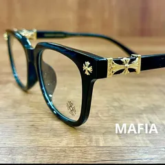 伊達メガネ ブラックフレーム ゴールド装飾 黒縁眼鏡 サングラス ストリート系ファッション ヴィンテージ