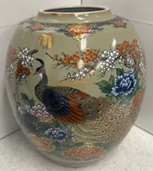 飾り壺　九谷焼 陽山作 耳付花瓶/壺 飾り壺 九谷焼 陽山作 耳付花瓶/壺 2025年最新】陽山 九谷