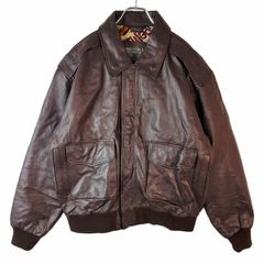 US SHEEPSKIN B-3　USA製 フライトジャケット　レザー ブラウン 80s US SHEEPSKIN シープスキン B-3 ムートン フライト