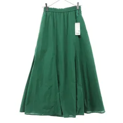 未使用 UNIQLO ユニクロ ロング丈 マーメイドスカート S グリーン レディース 古着