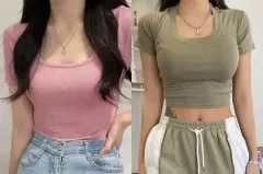 まとめ売り ably(エイブリー) ozbridge リブ クロップド 半袖T