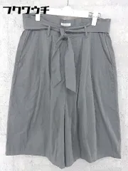 ◇ ◎ KBF アーバンリサーチ ベルト付 ハイウエスト ショート パンツ サイズFREE グレー レディース  【1002800403899】