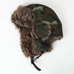 暖かい 帽子 フライトキャップ newhattan ニューハッタン パイロットキャップ エスキモー ロシアン フェイクファー キャップ 自転車 通勤通学 ボーダー フリーサイズ 男女兼用 全4色 アメリカブランド USA 直輸入モデル 送料無料 6007