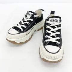 コンバース CONVERSE ALLSTAR TREKWAVE 1SD664 ローカット スニーカー オールスター レディース 23cm ブラック 靴 IF15867■