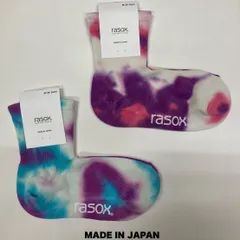 rasoxタイダイ・ミッドのMサイズ2足セット　フェス　靴下