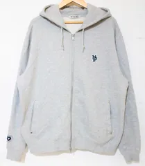 【中古】  メンズジップパーカー L My Sugar Babe/MSB double zip hoodie/ジップパーカー/L/グレー 灰/MS1562