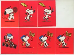 スヌーピー/メッセージカード まとめ 7枚/4種