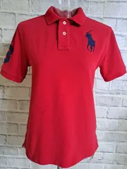 ポロ Ralph Lauren(ラルフローレン) ビックポニー カラーTシャツ 赤