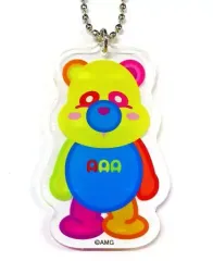 【中古】キーホルダー・マスコット(男性) AAA アクリルダイカットキーチェーン(レインボー) 「え～パンダ(AAA)」