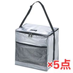 【CAPTAIN STAG】 デリス シルバー ソフトクーラー 24L ×5 キャンプ