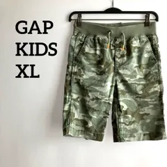 gap kids xlギャップ子供服ハーフパンツ緑グリーン迷彩柄短パンずぼん