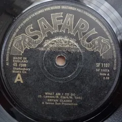 英7” Brian Clarke What Am I To Do / So Good To See You SF1107 Safari Records /00080