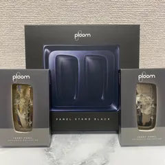 風神 雷神 デザイン プルームエックス アドバンスド Ploom X ADVANCED フロントパネル ＋ パネルスタンド セット 和柄 和彫り ディスプレイ 新品 未使用 送料無料 オリジナル カスタム