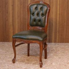 定価約¥65,000/1脚アンティーク高級イタリアチェアー6脚【価格応相談】 ヴェローナ サロンチェア グリーン 金華山 アームチェア イタリア ダイニングチェア