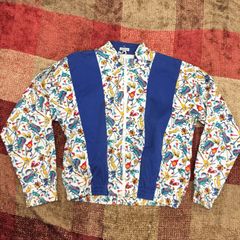 Ｌ　LA MODE アウター ブルゾンゴルフ 総柄 レディース ロサンゼルス　輸入　古着