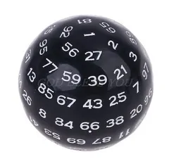 ＜Q-LIFE-Q＞100面多面体ダイス,D100アクリル多面体ダイス,教育プロジェクト用のマルチサイドダイス,多面サイコロ,100面サイコロ（約48mm/70g）（カラー白）） [ホワイト]