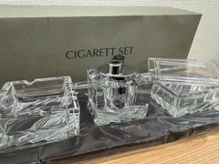⭐︎【SALE】HOYA CRYSTAL シガレットセット クリスタルガラス 灰皿