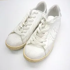 ◇ Θ CONVERSE コンバース ローカットスニーカー サイズ23 ホワイト シルバー レディース E  【1409240052906】