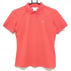 ★値下げ★【美品】ナイキゴルフ 半袖ポロシャツ サーモンピンク 織生地  レディース S P CH ゴルフウェア NIKE