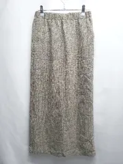 ◇ ⊇ アーバンリサーチアイテムズ ツイードライク ロング丈 ペンシル スカート サイズFREE ベージュ系 レディース E  【1507230003676】