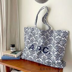 希少 A.P.C アーペーセー 花柄 トートバッグ 完売品 A4 グリーン