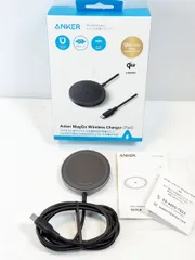【HY】【新古品】Anker MagGo Wireless Charger Pad｜Qi2対応マグネット式ワイヤレス充電器/最大15W出力/USB-C一体型ケーブル付/iPhone対応 A25M0N11[送料無料(一部地域を除く)]HY002