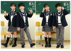 制服 男の子 スクール ブレザー 卒業式 スーツ 入学式 子供スーツ 紺 5点セット ジュニア キッズ 卒業式服 フォーマル カジュアル 小学生 中学生 高校生 大きいサイズ 七五三 韓国風 卒園式 入園式 卒服 上下セット セットアップ dt065x2