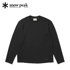 【新品】snow peak スノーピーク ドライサーマルL/S Tシャツ SW-25AU011 ブラック