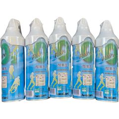 酸素缶　pure 酸素スプレー 5100ml 5本セット　Iwatani