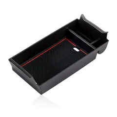 【数量限定】収納ボックス ABS材質製 ドレスアップ アームレストボックス 小物入れ センターコンソールボックス 内装パーツ 外付コンソールボックス 車用収納ボックス 滑り止め 専用 Benz 2018年～現行 W177/V177型 (B型・レッド) 4代目