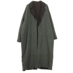 美品 relumeJOURNAL STANDARD レリュームジャーナルスタンダード 長袖 ウールコート 36 グレー レディース 古着