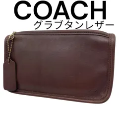 OLD COACH　オールドコーチ　COACH　コーチ　グラブタンレザー　ポーチ　チャンキーケース　マルチポーチ　ブラウン　茶　ヴィンテージ　保存袋