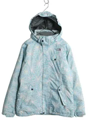 【お得なクーポン配布中!】 US企画 ノースフェイス HYVENT 中綿 ナイロン マウンテンパーカー ジャケット ガールズ XL レディース S 程/ アウトドア ノルディック 総柄